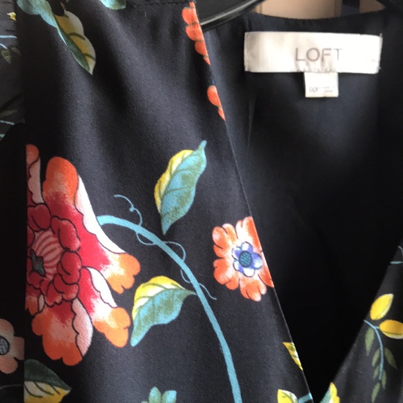 EUC floral tie front maxi length dress - Picture 3 of 6